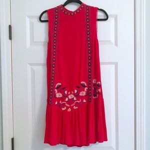 Red Embroidered Sundress